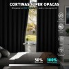 2 Panele Cortinas Blackout Para Ventana 264x240cm Habitacion