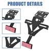 WIYETY Motorcycle License Plate Holder: Universal Adjustable License Plate Holder