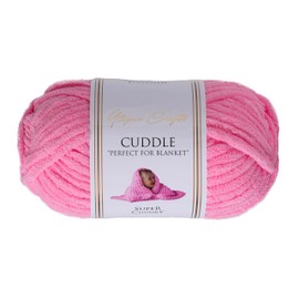 Utopia Crafts Cuddle Super Chunky Chenille Soft Yarn for Knitting and Crochet, 100g - 60m (Hot Pink)