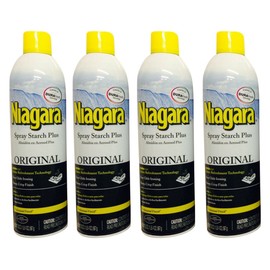 Niagara Spray Starch Original Finish, Sharp Look Without Excess Stiffness, 4 Oz (Pack of 4)
