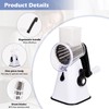 GlobalShop Home Table Top Drum Grater with 3 Blades and