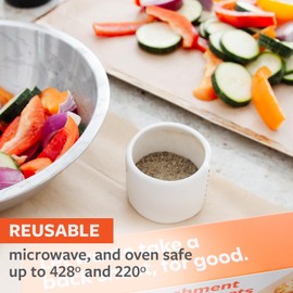 Full Circle Parchment Paper – 4 Boxes of 24 Pre-Cut Sheets – Non-Stick, Plastic-Free, Unbleached Parchment Paper