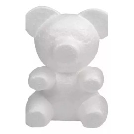Liven&Decor 5 Osos De Unicel Molde Hielo Seco P/ Manualidades Con Flores