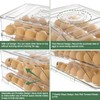 OZEPLASC Egg Holder for Fridge Rolling Egg Container 36 Large