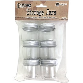 Ranger Distress Storage Jars, Transparent, 18 x 12.8 x 4 cm
