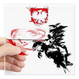 CafePress Polish Hussar Square Sticker 3 X 3 Square Bumper Sticker Car Decal