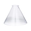 B&P Lamp® Clear Glass Deep Cone Shade with 7 Inch