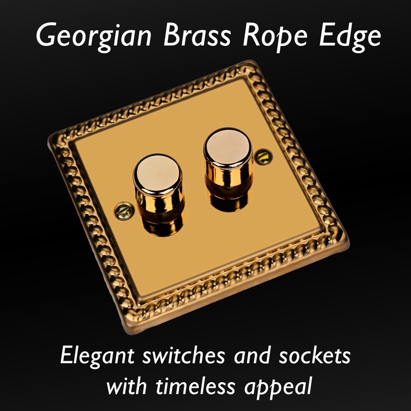 Varilight Double V-Com Rotary 2-Way LED Dimmer 2 x 0-100W