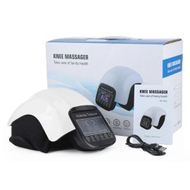 Cordless Knee Massager with Heat infrared Vibration Therapy Relief LED Screen