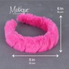 1 Inch Fur Headband (Hot Pink)