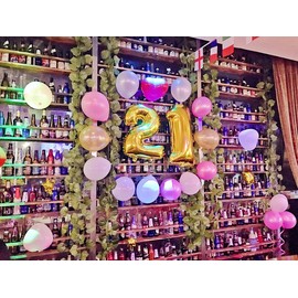 Glanzzeit 16 Inch Gold Balloons Decor Letters A to Z Numbers 0 to 9 for Wedding Prom Birthday Party (Number 2)