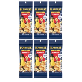 Planters Salted Peanuts Bags, 1.75 Ounce, Healthy Snacks (Pack of 6)