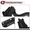 HEROFFIX 1 Pair Hood Hinges for Nissan Rogue 2021-2024 Front