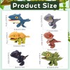 MisFun Pack of 6 Dino Bite Fingers, Small Dinosaur Figures,