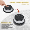 Yaseingoo Matte Black Bathtub Drain Stopper and Overflow Kit, Solid
