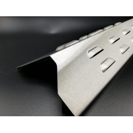 KOCH #20 V2A Stainless Steel Flame Distributor 390 x 120 mm for Gas Barbecues - Flame Sheet Burner Cover Drip Protection - Thickness 1.25 mm, 600 g Solid quality, made in Germany