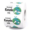 Please Recycle Me Sticker,Environmentally Friendly Stickers,Packaging Sticker 500pcs
