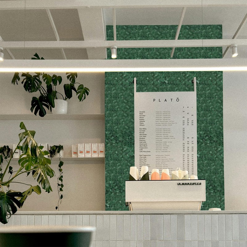 Green Peel and Stick Backsplash Fish Scale Tile, Self Adhesive