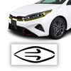 BOGAR TECH DESIGNS Grille Front Bumper Chrome Delete Sticker Decal