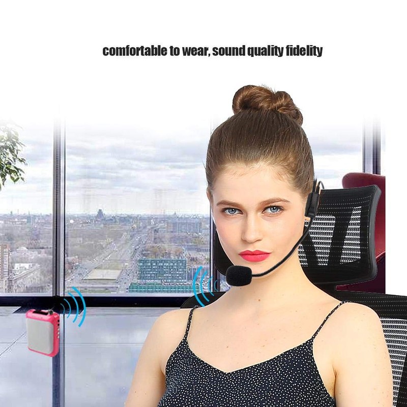 ASHATA Headset Headworn, 3 Pin XLR Microphone TA3F Connector Condenser