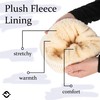 Funky Junque Cable Knit Fleece Lined Pom Beanie - Beige
