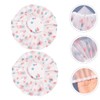 Baluue 2pcs Waterproof Shower Cap Ladies Hat Shower Hat for