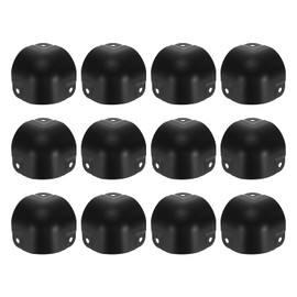 uxcell 12 Pcs Decorative Box Corner Cover, 29mm Metal Edge Guard, Furniture Corner Edges Protector, Black