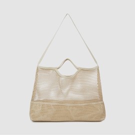 JAJU [JAJU] Mesh Shoulder Bag_Ivory