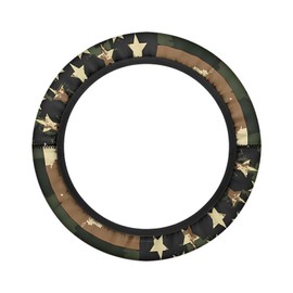 Oramclsy American Flag Printed Steer Wheel Cover for Golf Car Soft Anti Slip Golf Cart Steering Wheel Covers Easy to Install Universal Fit 13-14 Inch Golf Cart Accessories