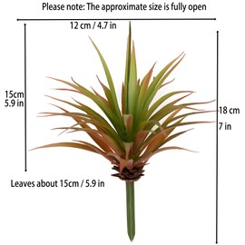 CHSZCHOMER Artificial Succulents Plants- Faux Succulents Unpotted Yucca Real Touch Lifelike Agave Plant Fake Succulent Greenhouse Small Plants for DIY Garden Home Plastic Tequila,Soil Free Plant