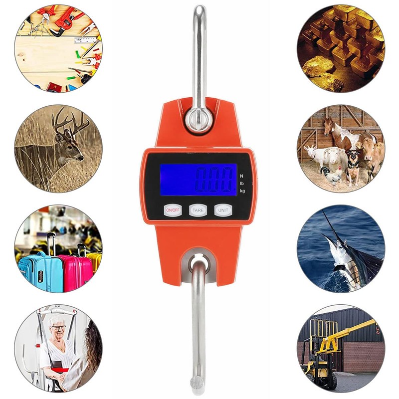 Mini Crane Scale Digital Crane Scale 500kg/0.1kg 20mm LCD Heavy