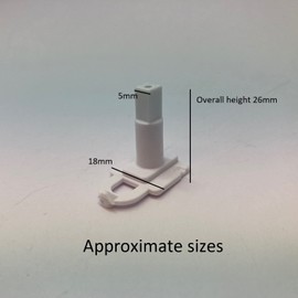 Locking Pin/Plastic Insert for old-style Hillarys/Faber type roller blinds bracket