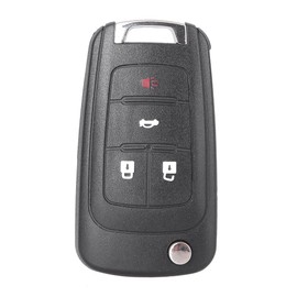 Mallofusa Uncut Key Shell Case Keyless Entry Shell Key Fob Compatible for 2010-2013 GMC Terrain & 2010-2013 BUICK LaCrosse & 2011-2013 BUICK Regal & 2012-2013 BUICK Verano