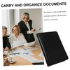 Operitacx Business Portfolio Binder Zippered Portfolio Organizer Pockets Padfolio for