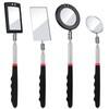 4 Pieces Telescoping Inspection Mirror Telescoping LED Lighted Flexible Inspection