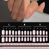 Pack of 240 Natural Acrylic Artificial Nails with Nail Glue