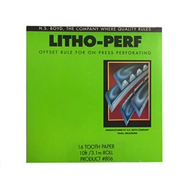 HS Boyd Litho Perf 16 Tooth Paper 10ft/ 3.1m Roll #806