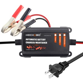 4PCS 12V Automotive Charger, Battery Maintainer, Trickle Charger for Charging Boats Motorcycles ATVs Riding Mowers & Car Truck SUV RV Maintenance with Smart 3 Stage Charging & Power Indicator