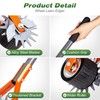 Walensee Wheel Rotary Edger, 69.7 Inch Hand Manual Edger Lawn