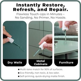 spot. Touch-Up Paint | Matte Finish for Cabinets, Walls, Doors & Furniture | Multi-Tone Green Repair Kit | Quick-Dry, Self-Priming, Low-Odor, Eco-Friendly | No-Sanding or Primer Needed | 3 Pack