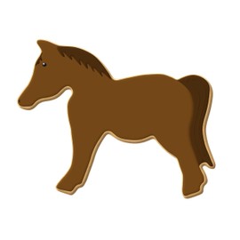 Horse Cookie Cutter - Made in the USA – Foose Cookie Cutters Tin Plated Steel Horse Cookie Mold (4 Inch)