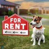 For Rent Sign with Stakes - 17" x 13" DS
