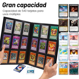 XIAOYANGKEJI - Álbum de Tarjetas de 540 Tarjetas - Carpeta para Tarjetas con 9 Bosillos 30 Páginas - Gran Capacidad Coleccionador de Tarjetas para Pokémon para Cartas de MTG, Digimon, Magic, YUGIOH