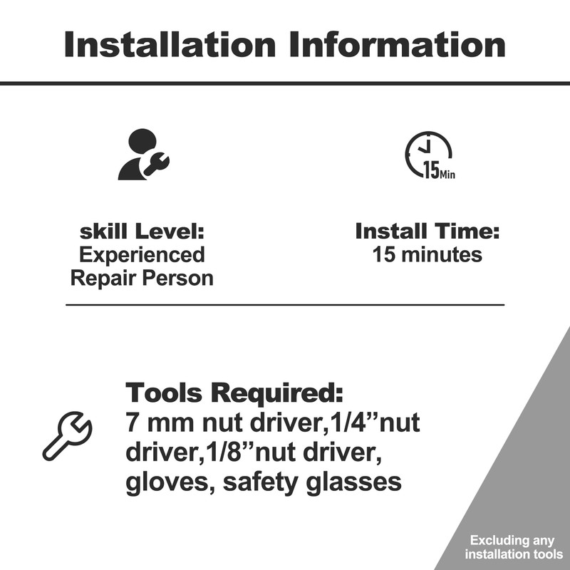 Gas Range Stove LP Conversion Kit for Whirlpool Frigidaire, Natural