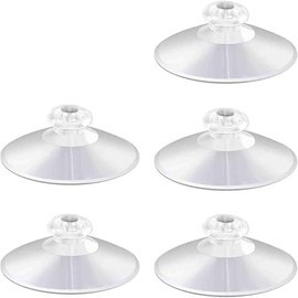 Replacement Suction Cups (5-Pack) -Diameter Heavy Duty Suction Cup for Window Bird Feeders Clear PVC Strong Suction Cups, Removable & Reusable Suction Cups for Window Hanging