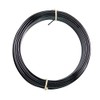 Alambre de aluminio esmaltado negro, calibre 18, 61 m