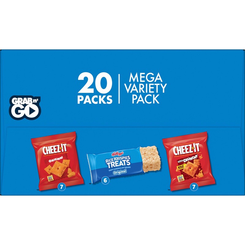 Kellogg's Assorted Snacks, Lunch Snacks, Back to School Snacks, Variety