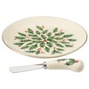 Lenox Holiday Cheese Plate and Knife Set