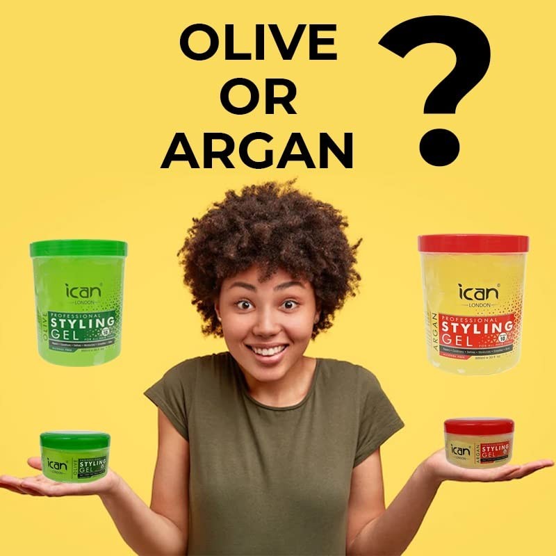 ican London Alcohol Free Olive Oil Styling Gel 200ml