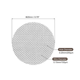 MECCANIXITY Pipe Screen Stainless Steel Screens, 13/16 Inch (20mm) Diameter for Pipe Filter, Pack of 60